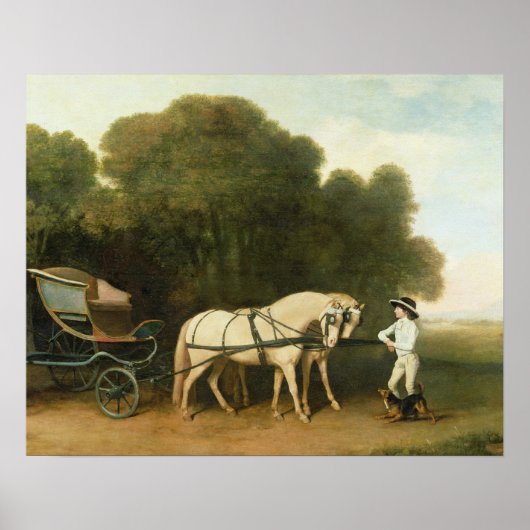 George Stubbs | Ein Phaeton mit einem Paar Creme P Poster (Vorne)