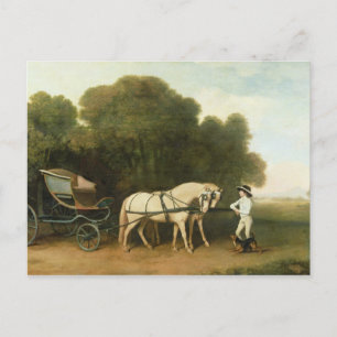 George Stubbs Ein Phaeton mit einem Paar Creme P Postkarte