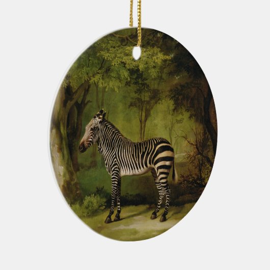 George Stubbs | ein Zebra, 1763 (Öl auf Leinwand) Keramikornament (Rechts)