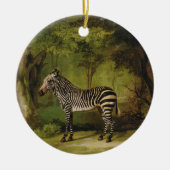 George Stubbs | ein Zebra, 1763 (Öl auf Leinwand) Keramikornament (Vorne)