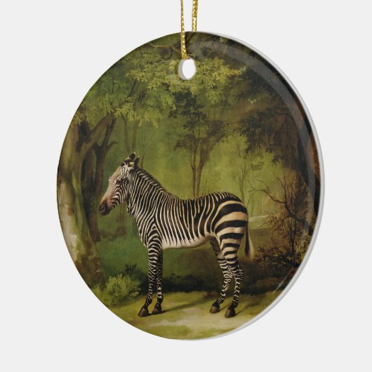 George Stubbs | ein Zebra, 1763 (Öl auf Leinwand) Keramikornament (Links)