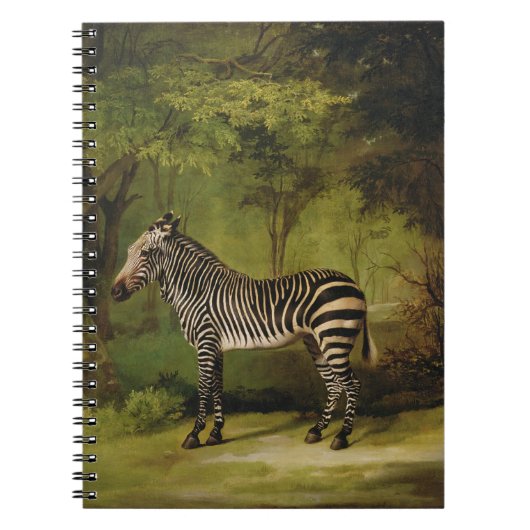 George Stubbs | ein Zebra, 1763 (Öl auf Leinwand) Notizblock (Vorderseite)