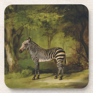 George Stubbs   ein Zebra, 1763 (Öl auf Leinwand) Untersetzer