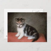 George Stubbs | Frau Ann White's Kitten, 1790 Postkarte (Vorne/Hinten)