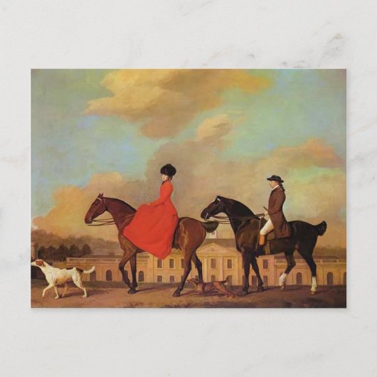 George Stubbs - John und Sophia Musters Postkarte (Vorderseite)