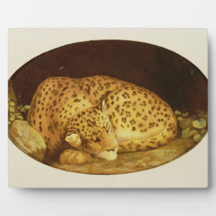 George Stubbs Leopard, 1777 (Emaille on Fotoplatte