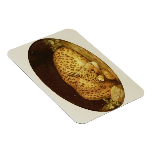 George Stubbs | Leopard, 1777 (Emaille on Magnet (Rechte Seite)