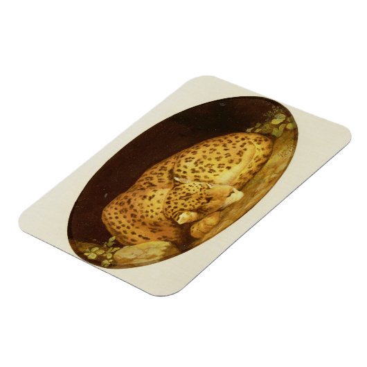 George Stubbs | Leopard, 1777 (Emaille on Magnet (Linke Seite)