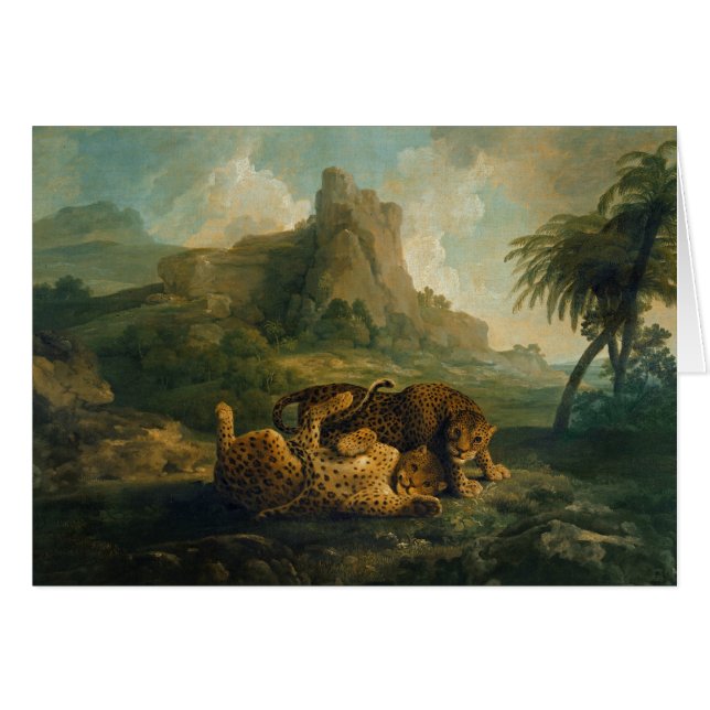 George Stubbs | Leopards at Play, c.1763-8 (Vorderseite (Horizontal))