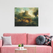 George Stubbs | Leopards at Play, c.1763-8 Leinwanddruck (Insitu (Wohnzimmer))