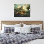 George Stubbs | Leopards at Play, c.1763-8 Leinwanddruck (Insitu (Schlafzimmer))