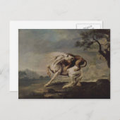 George Stubbs - Löwe attackiert ein Pferd Postkarte (Vorne/Hinten)