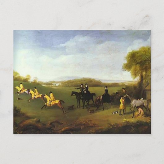 George Stubbs- Racehorses gehört zum Herzog Postkarte (Vorderseite)