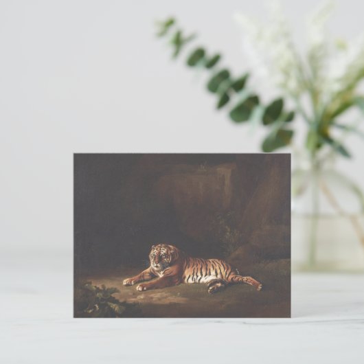 George Stubbs Tiger Malerei Art Print Postkarte (Stehend Vorderseite)