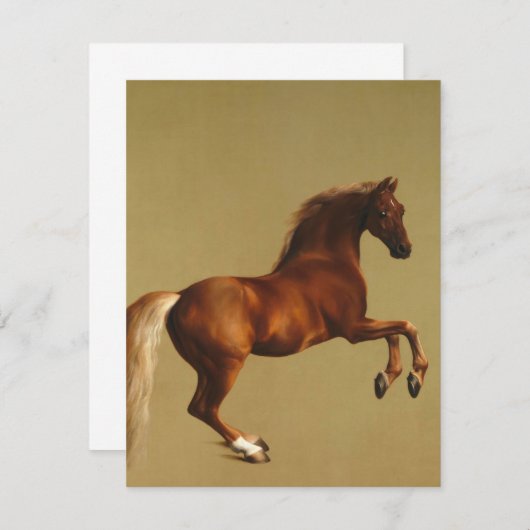 George Stubbs - Whistlejacken Dankeskarte (Vorne/Hinten)