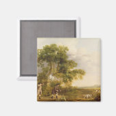 George Stubbs | Zwei Gentlemen Shooting (Öl auf Do Magnet (Vorderseite/Rückseite)