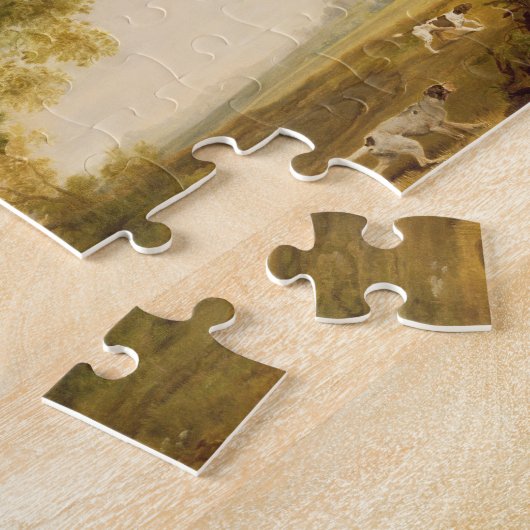 George Stubbs | zwei Herr-Schießen (Öl kann an Puzzle (Seite)