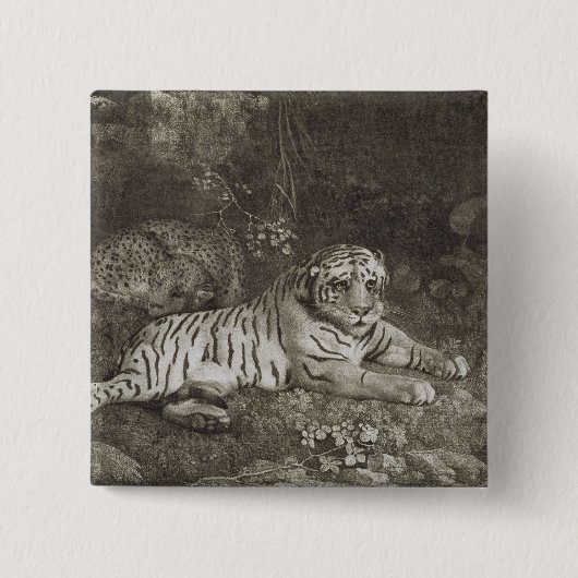 George Stubbs | zwei Tygers, graviert vom Künstler Button (Vorderseite)