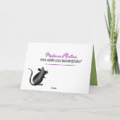 George the Cat-Get Well - passen Sie jede Gelegenh Karte (Rückseite)