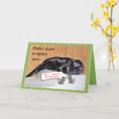 George the Cat-Get Well - passen Sie jede Gelegenh Karte (Gelbe Blume)