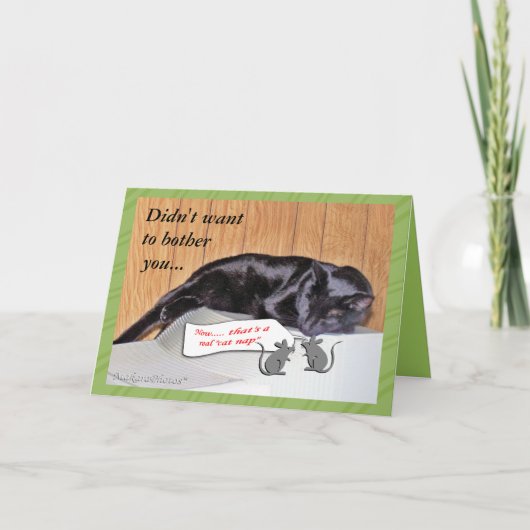 George the Cat-Get Well - passen Sie jede Gelegenh Karte (Vorderseite)