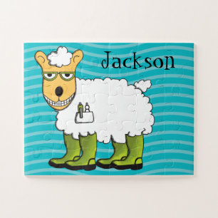 George the Sheep Personalisiert Kids Puzzle