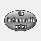 George Thorogood Ovaler Aufkleber (Vorderseite)