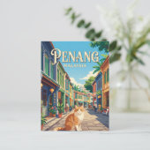 George Town Malaysia Postkarte (Stehend Vorderseite)