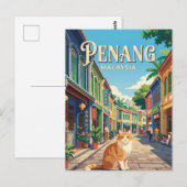 George Town Malaysia Postkarte (Vorne/Hinten)