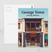 George Town Malaysia Postkarte (Vorne/Hinten)