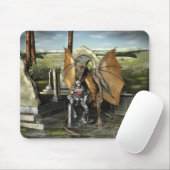 George u. Drache (Mausunterlagen) Mousepad (Mit Mouse)