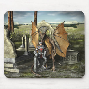 George u. Drache (Mausunterlagen) Mousepad