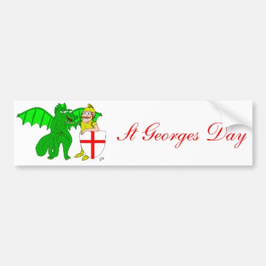 George und der Drache Autoaufkleber (Vorne)