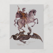 GEORGE UND DER DRACHE POSTKARTE (Vorderseite)