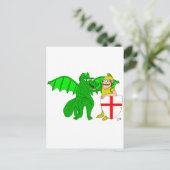 George und der Drache Postkarte (Stehend Vorderseite)