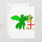 George und der Drache Postkarte (Vorne/Hinten)