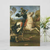 George und der Drache (von Raphael) Karte (Stehend Vorderseite)