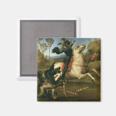 George und der Drache (von Raphael) Magnet (Vorderseite/Rückseite)