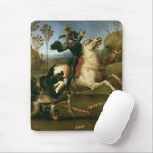 George und der Drache (von Raphael) Mousepad (Mit Mouse)