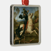 George und der Drache (von Raphael) Ornament Aus Metall (Rechts)