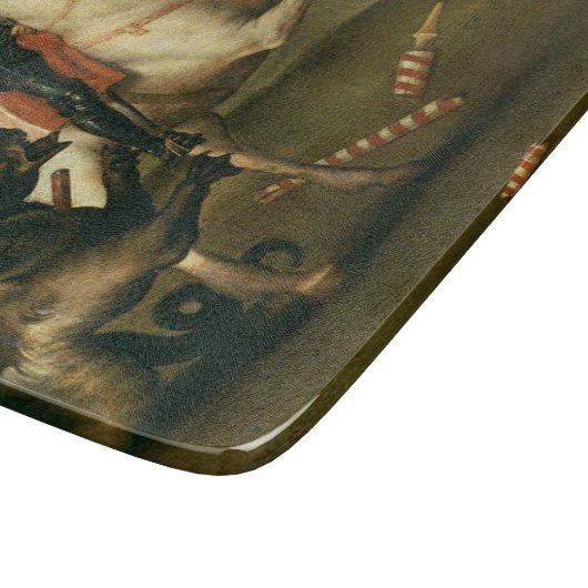 George und der Drache (von Raphael) Schneidebrett (Ecke)