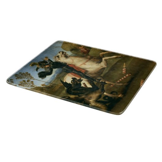 George und der Drache (von Raphael) Schneidebrett (Ecke)