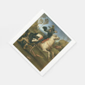 George und der Drache (von Raphael) Serviette (Ecke)