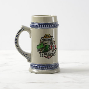George und Dragon Stein Bierglas