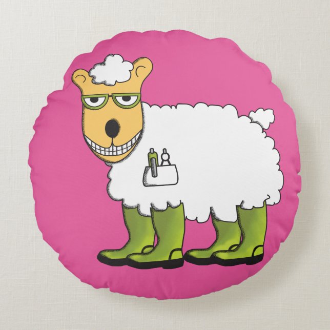 George und Ginny Rundes Kissen (Vorderseite)