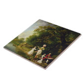 George und Mary Browne mit ihrem fünf Ältest-Kind Fliese (Seite)