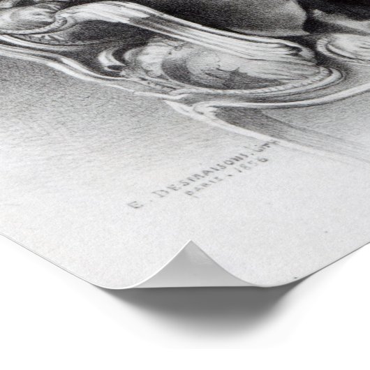 George Villiers, 4th Earl of Clarendon, 1856 Poster (Ecke)