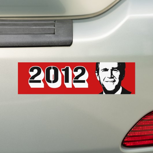 George W Bush 2012 Autoaufkleber (Auf Auto)