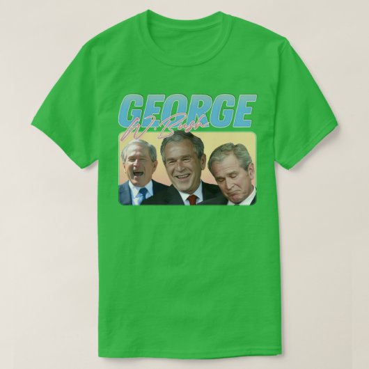 George W Bush 90er Jahre Style Ästhetik1 T-Shirt (Design vorne)
