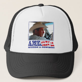 George W Bush - Amerika braucht einen Cowboy Truckerkappe